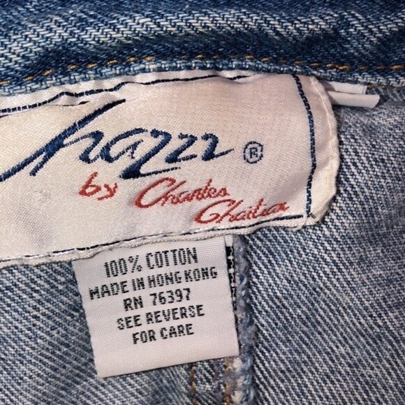 Vintage 70’s blue denim jean jacket size medium - Picture 6 of 12